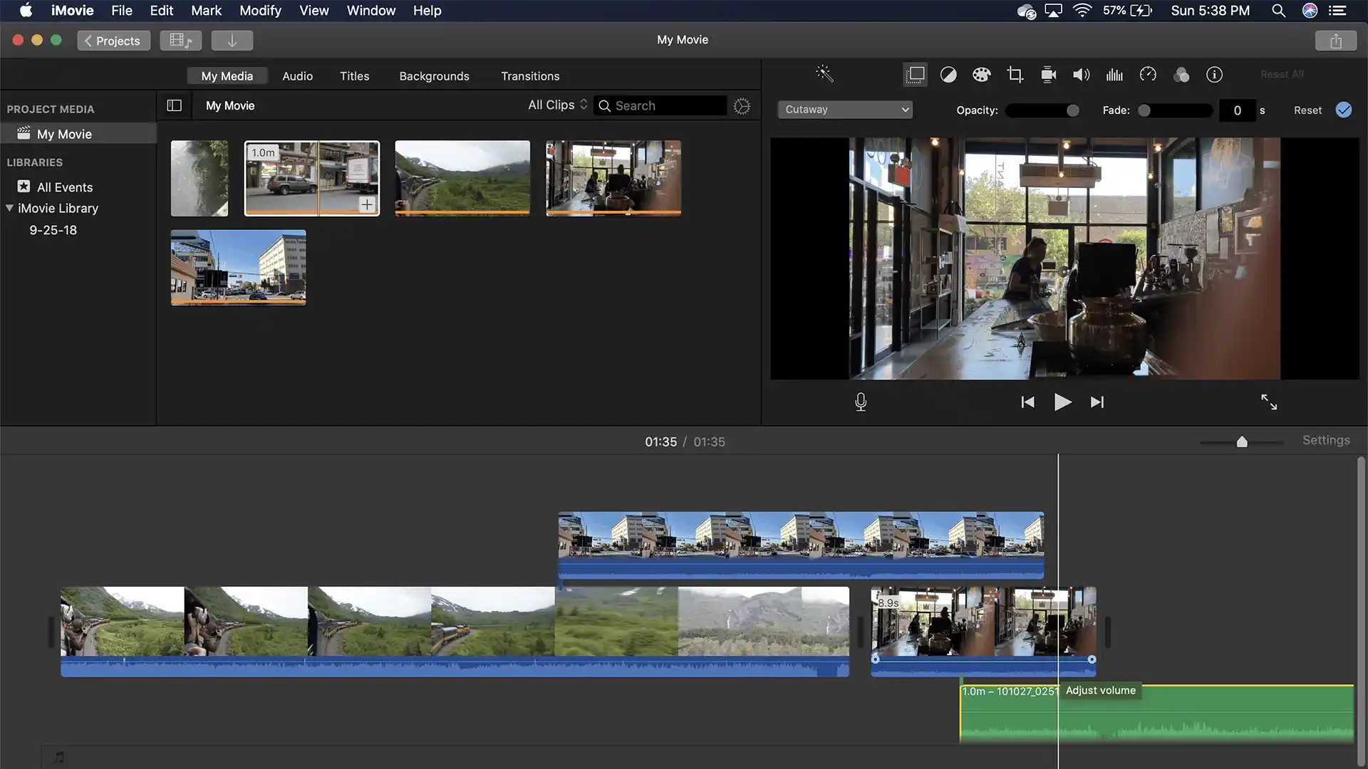 Apple iMovie - Free video editing software that Apple users already have.